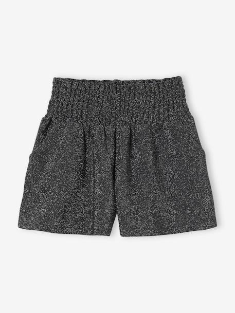 Short en Lurex fille anthracite 1 - vertbaudet enfant 