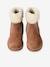 Boots fourrées et zippées fille camel 4 - vertbaudet enfant 