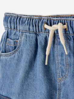 Bébé-Pantalon, jean-Jean battle bébé poches contrastées