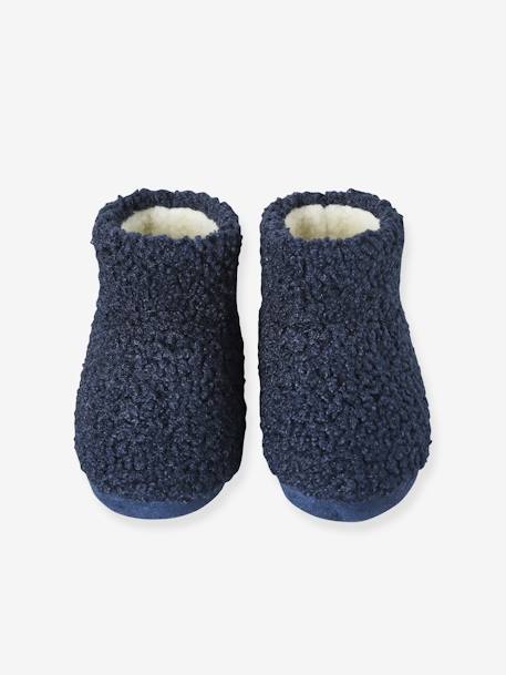 Chaussons montants fourrés enfant marine 4 - vertbaudet enfant 