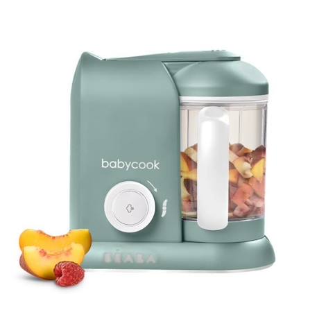 BEABA, Babycook Solo, Robot bébé 4 en 1, Cuiseur, Mixeur - Eucalyptus VERT 1 - vertbaudet enfant 