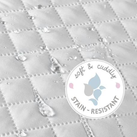 ROBA Parc Bébé Carré 'roba Style' + Tapis Gris + Matelas de Parc Blanc BLANC 3 - vertbaudet enfant 