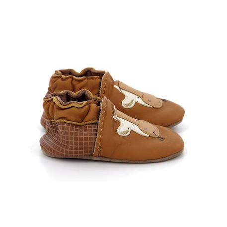 ROBEEZ Chaussons Funny Cow camel MARRON 1 - vertbaudet enfant 