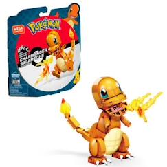 Jouet-Mega Construx - Pokémon Salamèche à Construire - Briques de construction - 7 ans et + GKY96