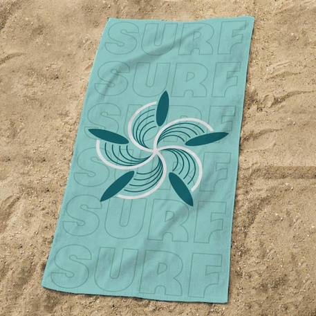 Drap de plage - OMYDREAM - PARIS 2024 JO OLY SURF - Rectangulaire - Bleu - 75x150 cm BLEU 2 - vertbaudet enfant 