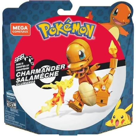 Mega Construx - Pokémon Salamèche à Construire - Briques de construction - 7 ans et + GKY96 ORANGE 6 - vertbaudet enfant 