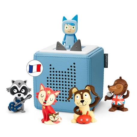 tonies® - Coffret Toniebox en Avant La Musique - Bleu Ciel - Conteuse d'histoires BLEU 1 - vertbaudet enfant 