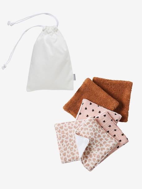 Lot de 6 lingettes lavables Achille+Lovely Leo 4 - vertbaudet enfant 