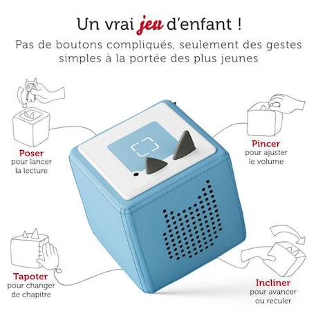 tonies® - Coffret Toniebox Mission avec la Pat'Patrouille - Bleu - Conteuse d'histoires BLANC 3 - vertbaudet enfant 