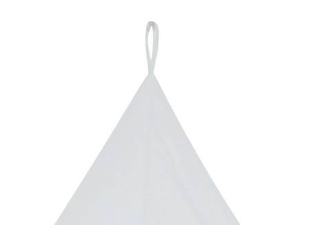 Ciel de lit Voile Moustiquaire 245cm Boho Lace Blanc Ivoire Jollein BLANC 2 - vertbaudet enfant 