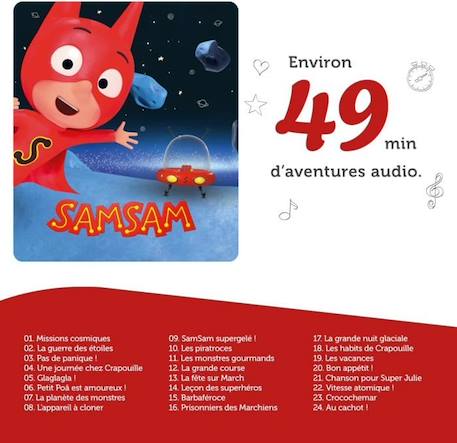 tonies - Figurine Tonie - Sam Sam - Figurine Audio pour Toniebox ROUGE 3 - vertbaudet enfant 