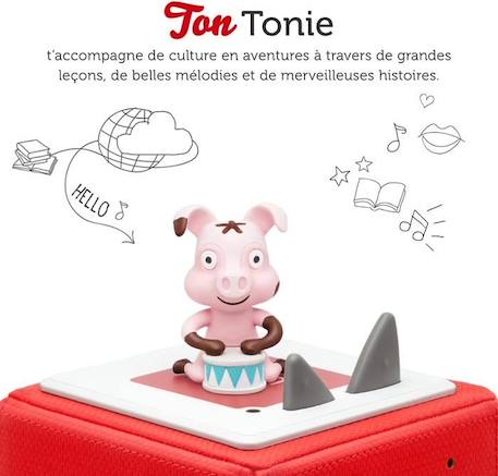 tonies - Figurine Tonie - Mes comptines préférées - Les animaux - Figurine Audio pour Toniebox ROSE 3 - vertbaudet enfant 