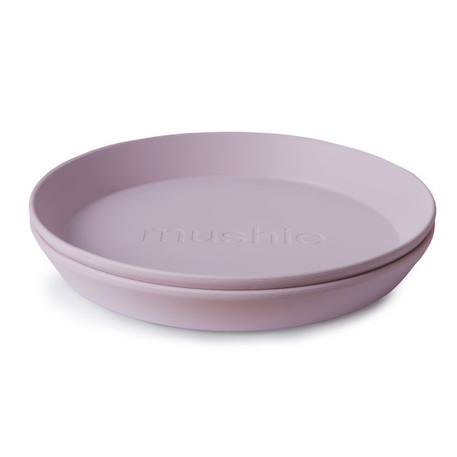 Lot de 2 assiettes rondes Violet Soft Lilac - Repas bébé et enfant - Mushie VIOLET 2 - vertbaudet enfant 