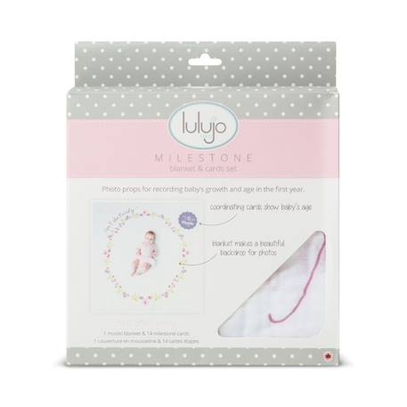 Lulujo - Coffret ma première année - Isn't she lovely - ELEMENTS FOR KIDS BLANC 5 - vertbaudet enfant 