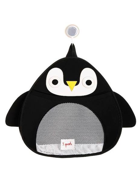 3 Sprouts - Filet de rangement pour le bain Pingouin - ELEMENTS FOR KIDS NOIR 2 - vertbaudet enfant 