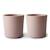 Lot de 2 verres 200 ml Rose - Tasse d'apprentissage enfant - Mushie ROSE 2 - vertbaudet enfant 