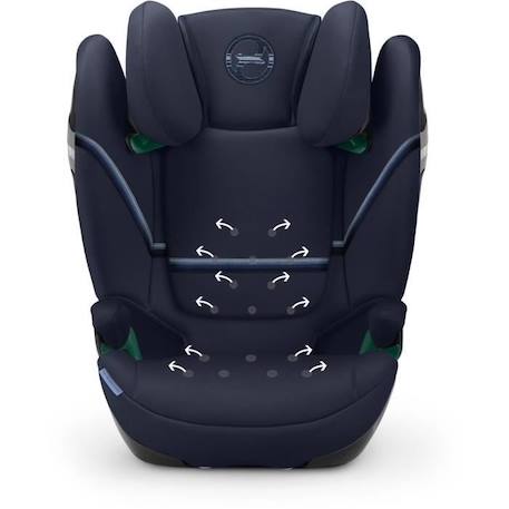 Siège auto isofix CYBEX SOLUTION S2 i-Fix - Groupe 2/3 - Ceinture de sécurité - Face route - Ocean Blue BLEU 3 - vertbaudet enfant 