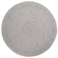 Linge de maison et décoration-Décoration-Tapis Coton Neethu Grey par Nattiot - Ø 110 cm - Gris - Ø 110 cm