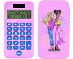 -Calculatrice de poche - Barbie - 8 chiffres - Écran solaire - Double alimentation - Compacte