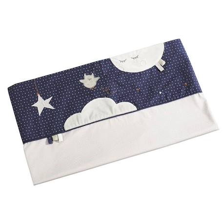 Parure de lit bébé - SAUTHON - Merlin - Bleu - Rectangulaire - 100% coton BLEU 1 - vertbaudet enfant 