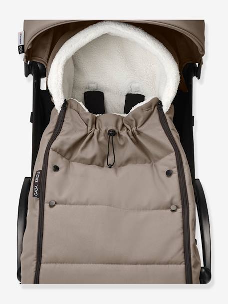 Chancelière sherpa POUSSETTE YOYO olive+taupe 14 - vertbaudet enfant 