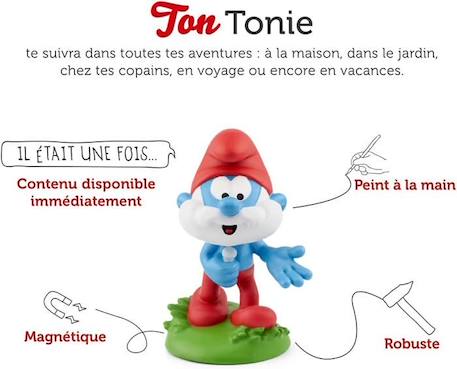 tonies - Figurine Tonie - Les Schtroumpfs - L’Apprenti Schtroumpf et 2 autres histoires - Figurine Audio pour Toniebox BLEU 2 - vertbaudet enfant 