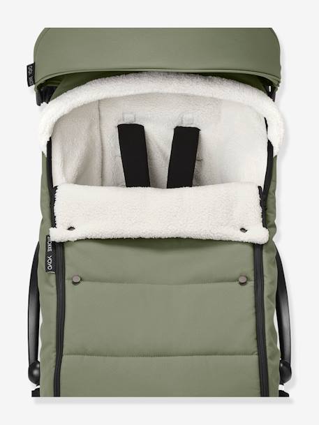 Chancelière sherpa POUSSETTE YOYO olive+taupe 6 - vertbaudet enfant 