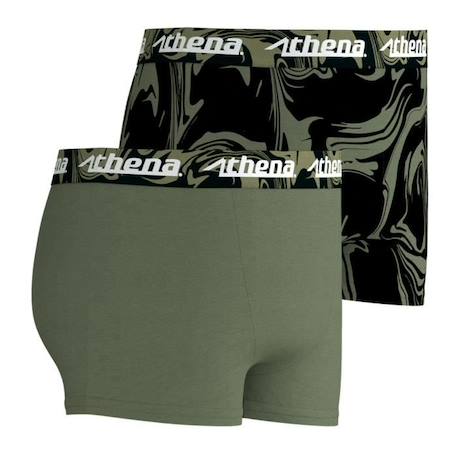 Lot de 2 boxers Print Box VERT 2 - vertbaudet enfant 