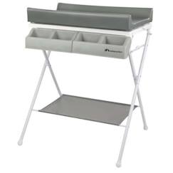 BEBECONFORT Baltic Table à langer et baignoire 2en 1, Pliable, De la naissance à 12 mois (11kg), Gray Mist  - vertbaudet enfant