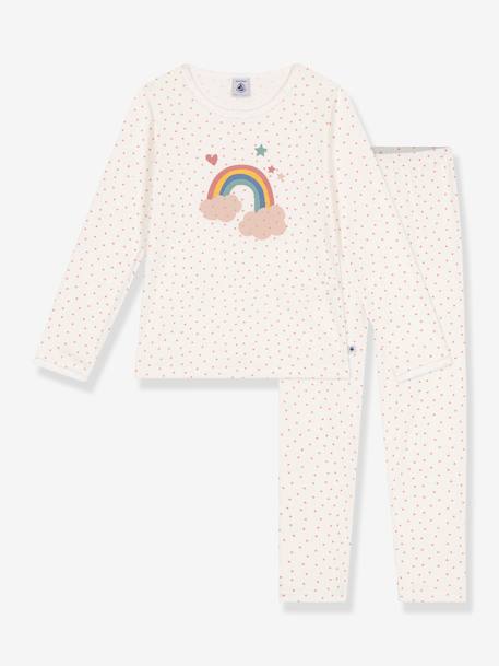 Pyjama PETIT BATEAU blanc imprimé 1 - vertbaudet enfant 