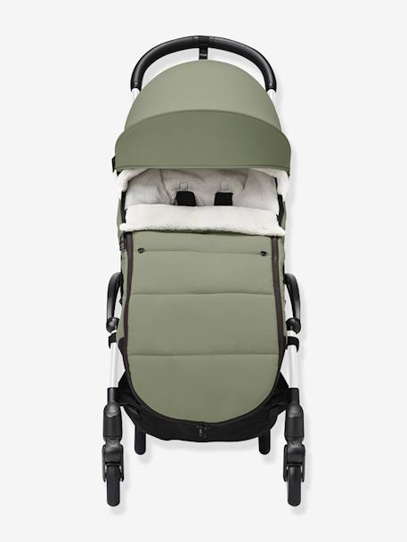 Chancelière sherpa POUSSETTE YOYO olive+taupe 1 - vertbaudet enfant 