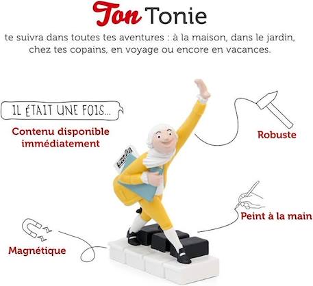 tonies - Figurine Tonie - Didier Jeunesse - Monsieur Mozart - Figurine Audio pour Toniebox JAUNE 2 - vertbaudet enfant 