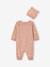 Ensemble bébé combinaison en tricot + bonnet à oreilles assorti rose 3 - vertbaudet enfant 