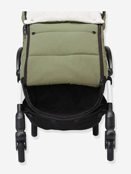 Chancelière sherpa POUSSETTE YOYO olive+taupe 4 - vertbaudet enfant 