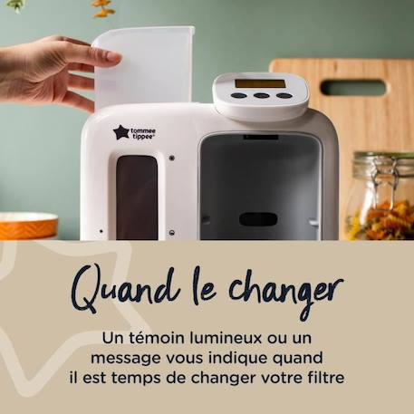 Filtre de rechange Perfect Prep pour préparateur de biberons Tommee Tippee - Blanc - Pour bébé BLANC 4 - vertbaudet enfant 