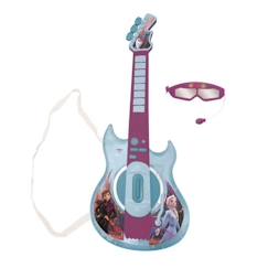 Jouet-Activités artistiques et musicales-Instruments de musique-Guitare Électronique Lumineuse avec lunettes équipées d'un micro Reine des Neiges