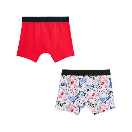 Lot de 2 boxers garçon City New York BLEU 2 - vertbaudet enfant 