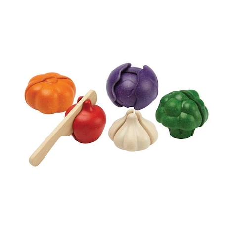 PLAN TOYS Assortiment de 5 nouveaux légumes à découvrir BEIGE 1 - vertbaudet enfant 