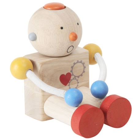 Robot Transformeur - PLAN TOYS - Dimensions 19 x 7,5 x 18,5 cm - Mixte - A partir de 36 mois MARRON 1 - vertbaudet enfant 