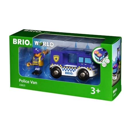 Brio World Camion de Police Son et Lumière - Accessoire son & lumière Circuit de train en bois - Ravensburger - Dès 3 ans - 33825 VERT 5 - vertbaudet enfant 