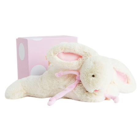 DOUDOU ET COMPAGNIE Lapin Bonbon - Lapin Bonbon Rose 30cm BLANC 2 - vertbaudet enfant 