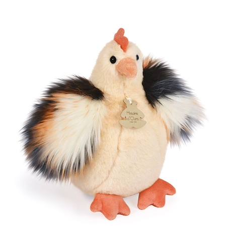 Peluche poule beige 20CM - HISTOIRE D'OURS - Jouet bébé - Intérieur - Naissance BEIGE 2 - vertbaudet enfant 