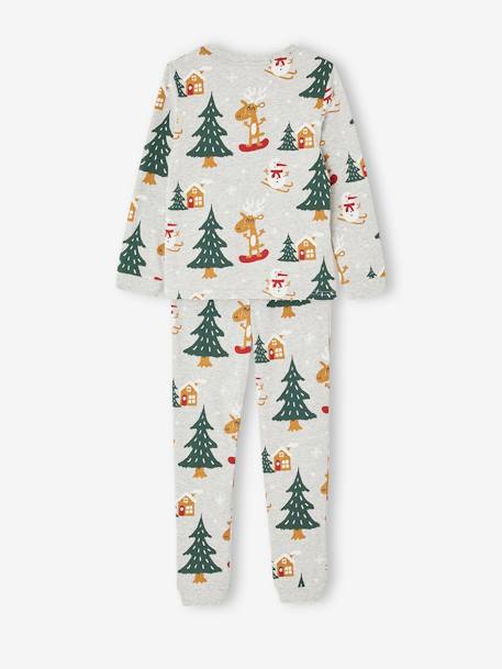 Coffret Noël pyjama + chaussettes garçon gris chiné 3 - vertbaudet enfant 