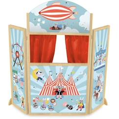 Théâtre de marionnettes Circus Michelle Carlslund en bois Vilac - 115 cm de haut  - vertbaudet enfant