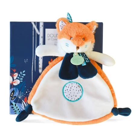 Doudou Renard - DOUDOU ET COMPAGNIE - Tiwipi - 23 cm - Plat - Mixte ORANGE 2 - vertbaudet enfant 