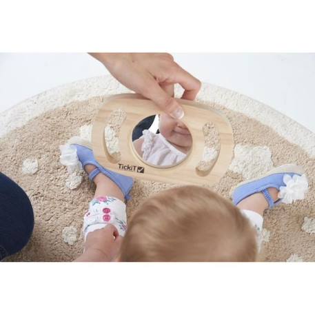 Miroir auto réfléchissant - TICKIT - Ovale - Bébé - Enfant - Jeu BEIGE 1 - vertbaudet enfant 