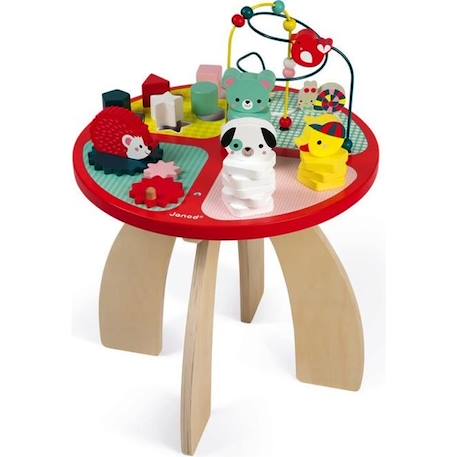 Janod - Table d'activités Baby Forest - JURATOYS ROUGE 1 - vertbaudet enfant 