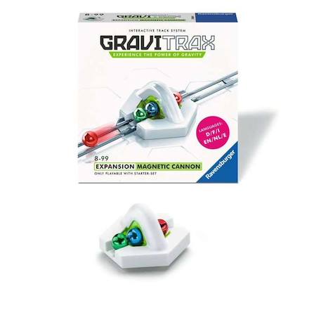 GraviTrax Bloc d'action Canon magnétique - Ravensburger - Circuit de billes créatif STEM BLANC 3 - vertbaudet enfant 