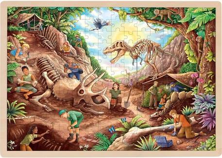 Goki - Puzzle Fouille Dinosaures - GOLLNEST & KIESEL MARRON 2 - vertbaudet enfant 