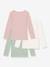 Lot de 3 tee-shirts à manches longues unis en coton enfant PETIT BATEAU bois de rose 2 - vertbaudet enfant 